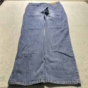 Y2K 2000s Beyond Baggy Jeans 36x34 Hamilton Baggie Wide Relaxed Loose Button Fly
